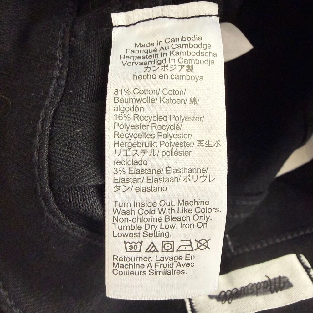MADEWELL The Pencil Jean 26 Black Frost Slim Straight Super Stretch NWT B83 - Picture 6 of 6
